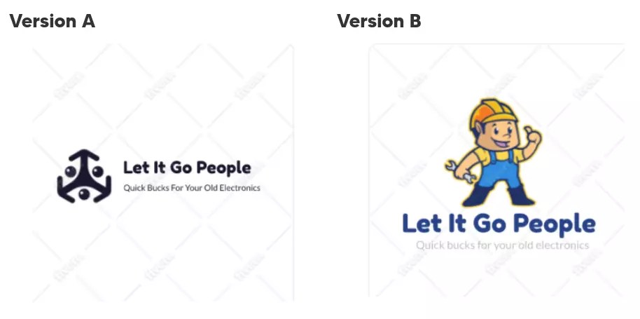 Pre-Live A/B Testing - Example Logo