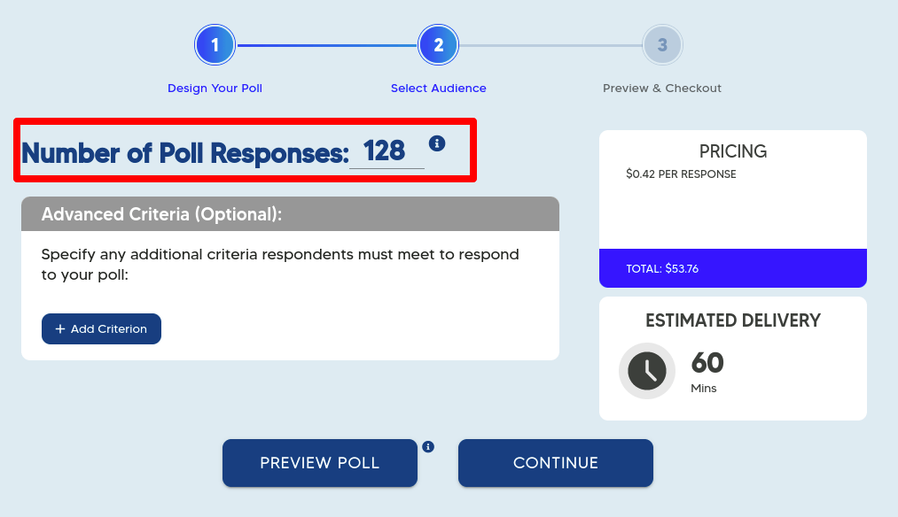 Set Number of Responses